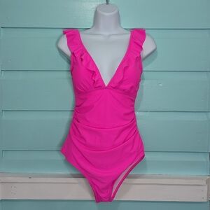 Vibrant Pink One-Piece Swimsuit